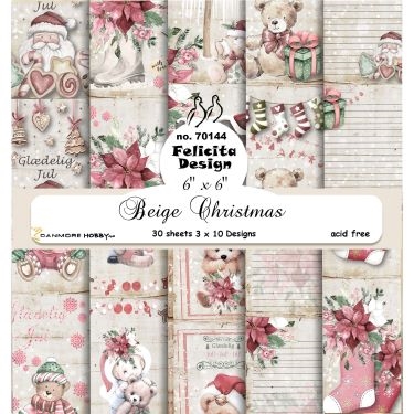 Felicita Design Beige christmas 3x10design 15x15cm 200g